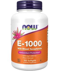 Vitamin E-1000 - Natural (Mixed Tocopherols) - 100 softgels