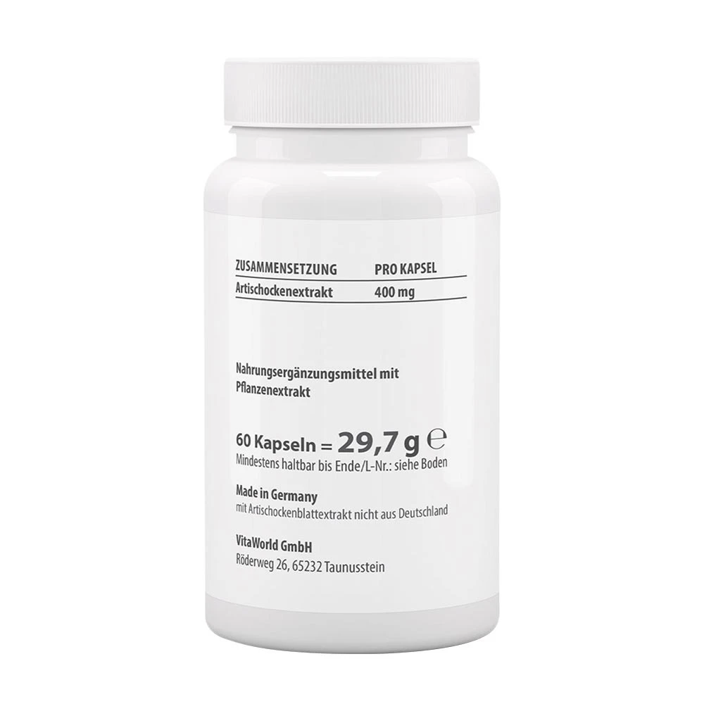 VitaWorld - Artichoke 400 mg - 60 Capsules - Image 2