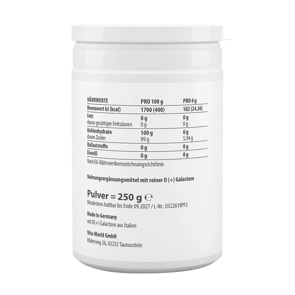 VitaWorld - D(+) Galactose - 250g - Image 2
