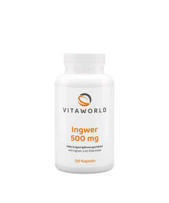 Vitaworld Ginger 500 mg (120 Capsules)