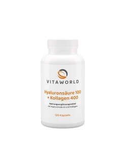 Vitaworld Hyaluronic Acid 100 + Collagen 400 (120 Capsules)