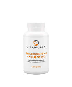 Vitaworld Hyaluronic Acid 100 + Collagen 400 (120 Capsules)