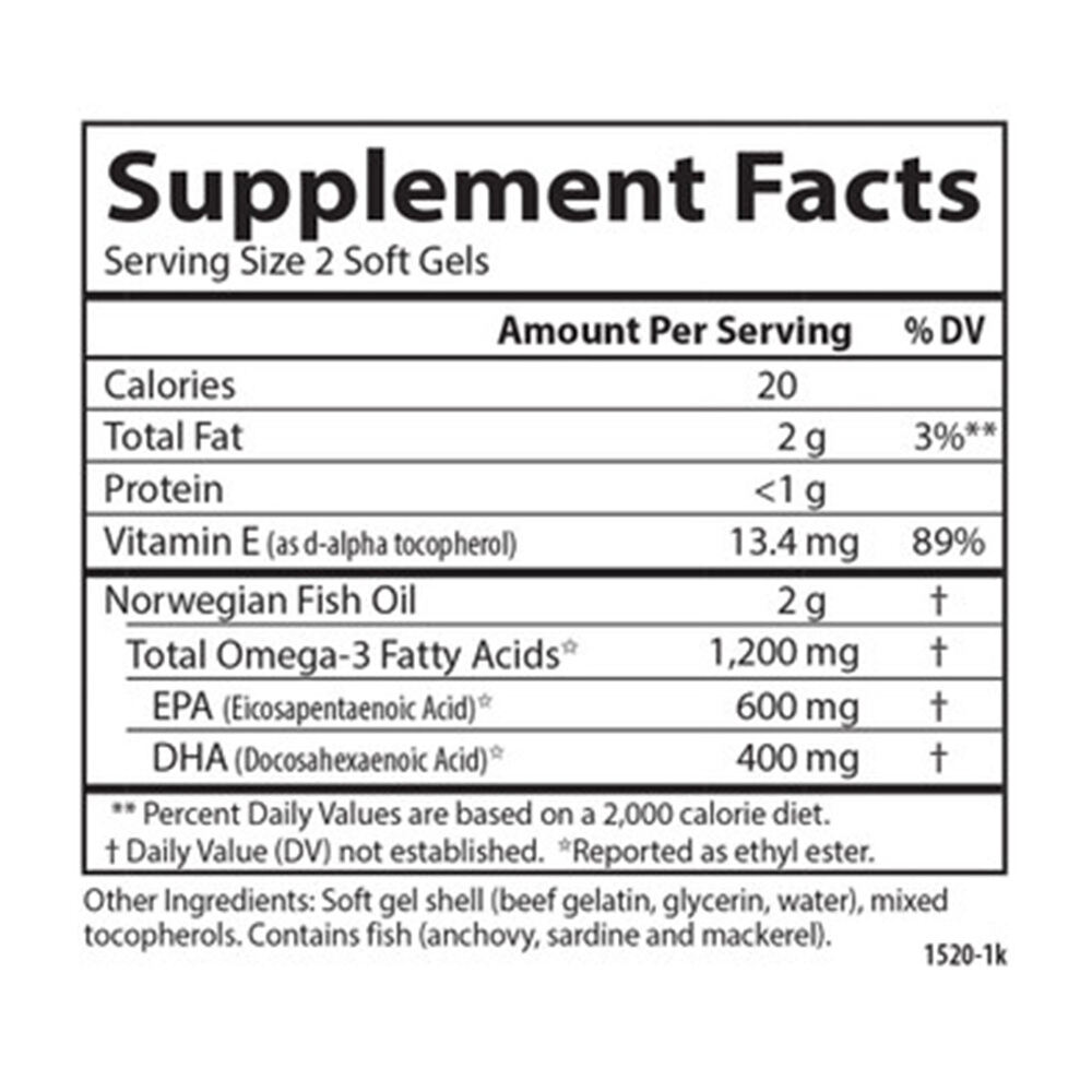 Carlson Labs - Wild Caught Super Omega-3 Gems - 1200 mg, 130 Softgels - Image 3