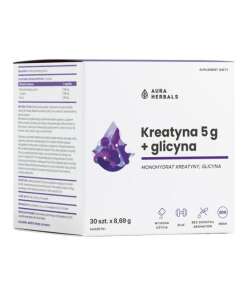 AURA HERBALS Creatine Monohydrate 5 g + Glicyne sachets (30 pcs)