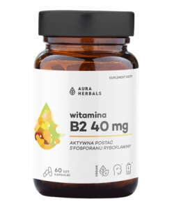 AURA HERBALS Vitamin B2 R-5-P 40 mg riboflavin (60 caps)