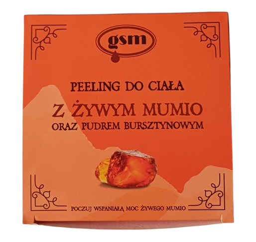 GSM Body scrub with live Mumio and amber dust (200 ml / 6.8 fl.oz)