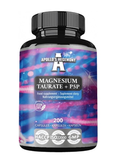 Magnesium Taurate + P5P - 200 caps