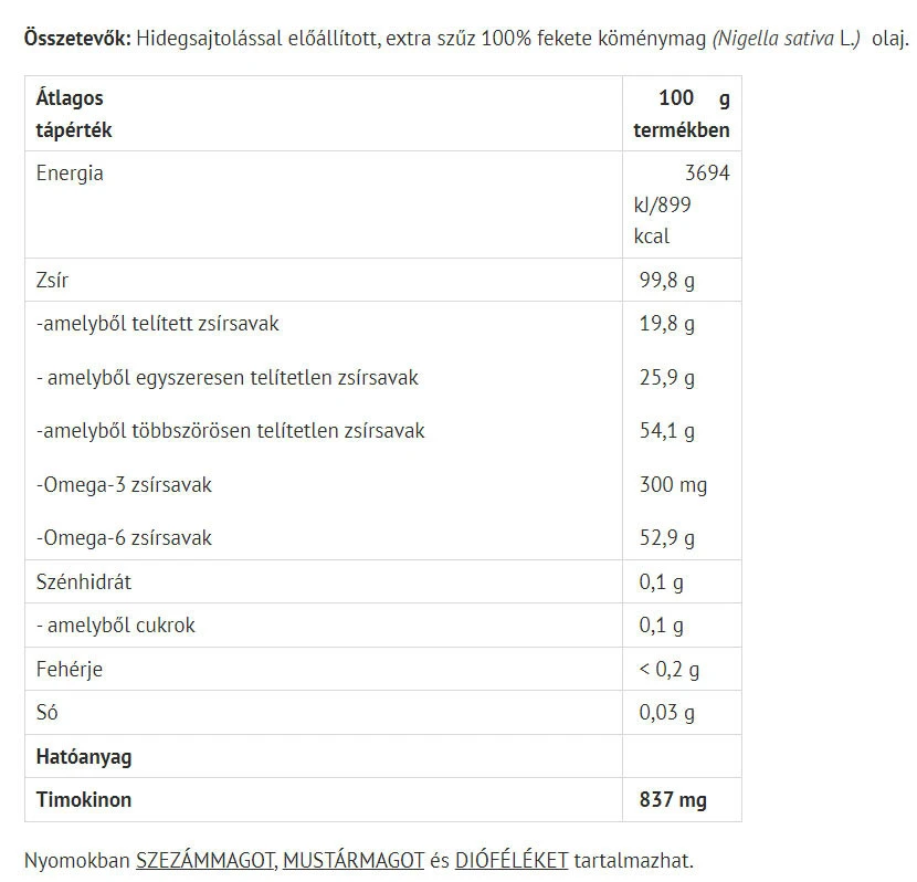 Natur Tanya - 100% Black Cumin Seed Oil - 50 ml - Image 2