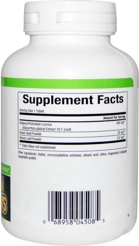 Natural Factors - DGL Deglycyrrhizinated Licorice Root Chewable Tablets - 400mg, 90 Count - Image 3