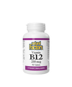 Natural Factors Vitamin B12 250 mcg (90 Tablets)