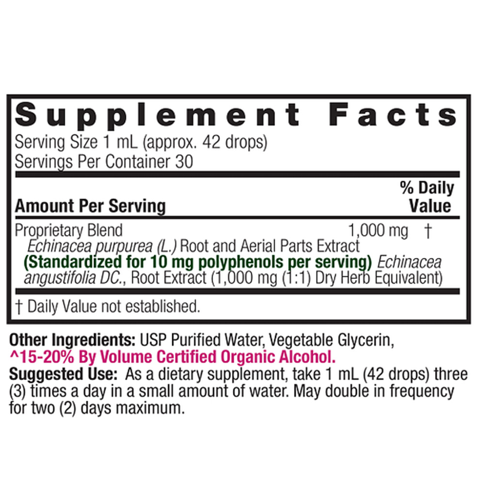 Nature's Answer - Echinacea Aerial Parts - 1000 mg, 30 ml - Image 3