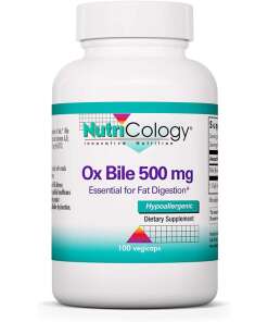 Nutricology Ox Bile 500mg 100 Veg. capsules
