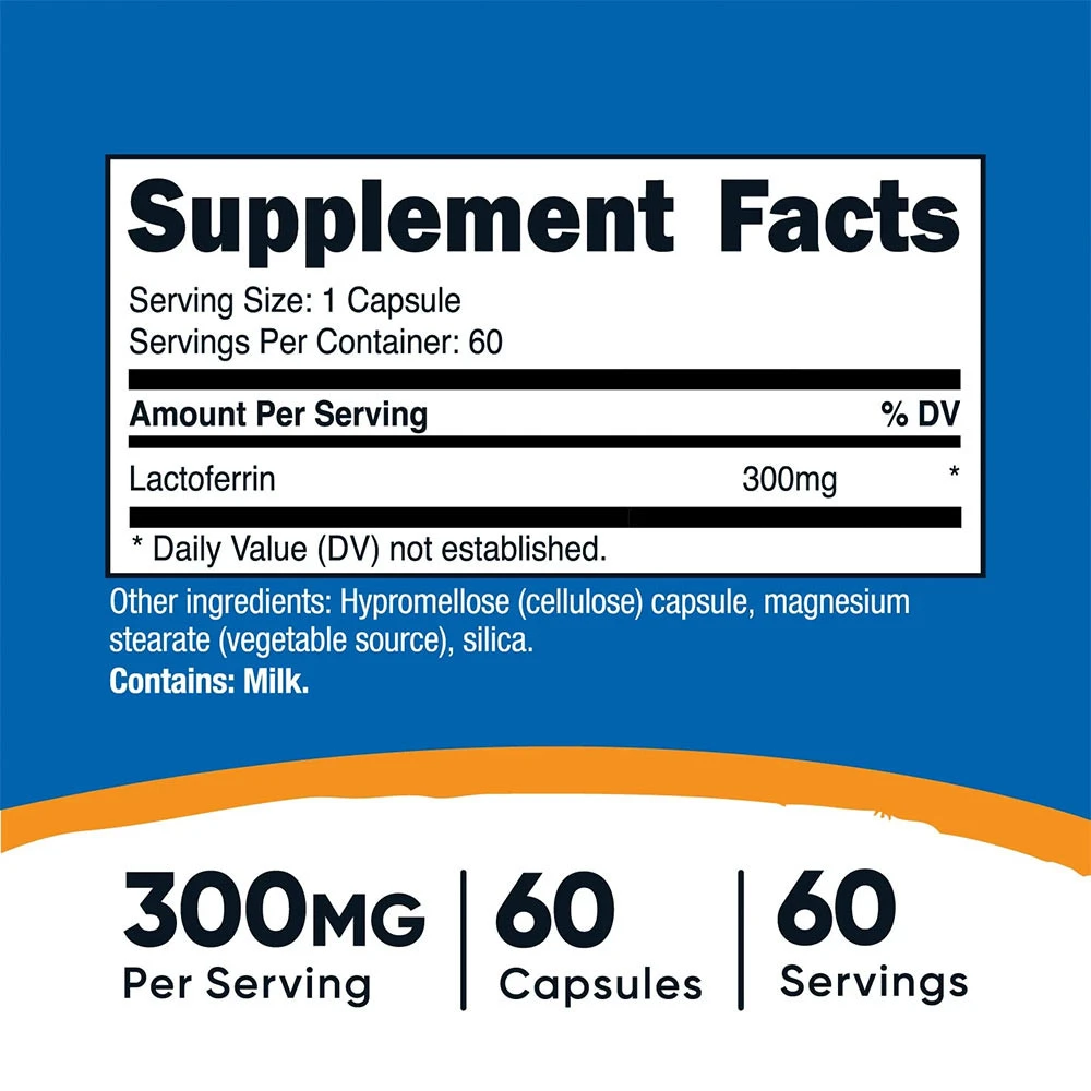 Nutricost - Lactoferrin - 60 Capsules - Image 2