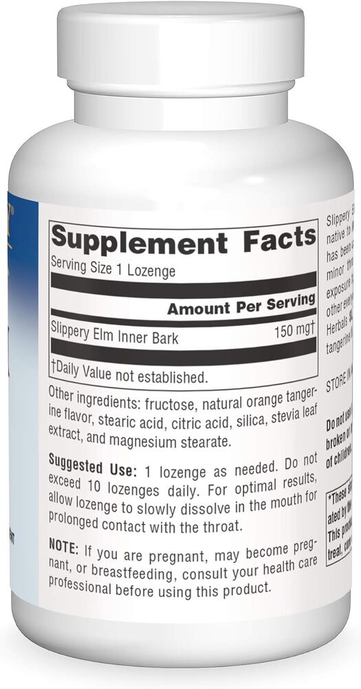 Planetary Herbals - Slippery Elm Lozenges, Tangerine, 150 mg - 200 Pastilles - Image 3