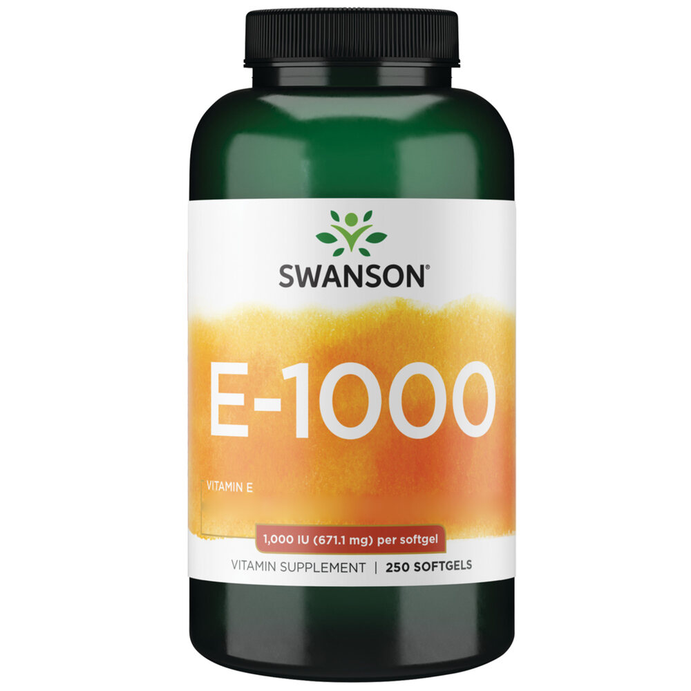Swanson - Vitamin E 1000 IU - 250 Capsules - Image 2