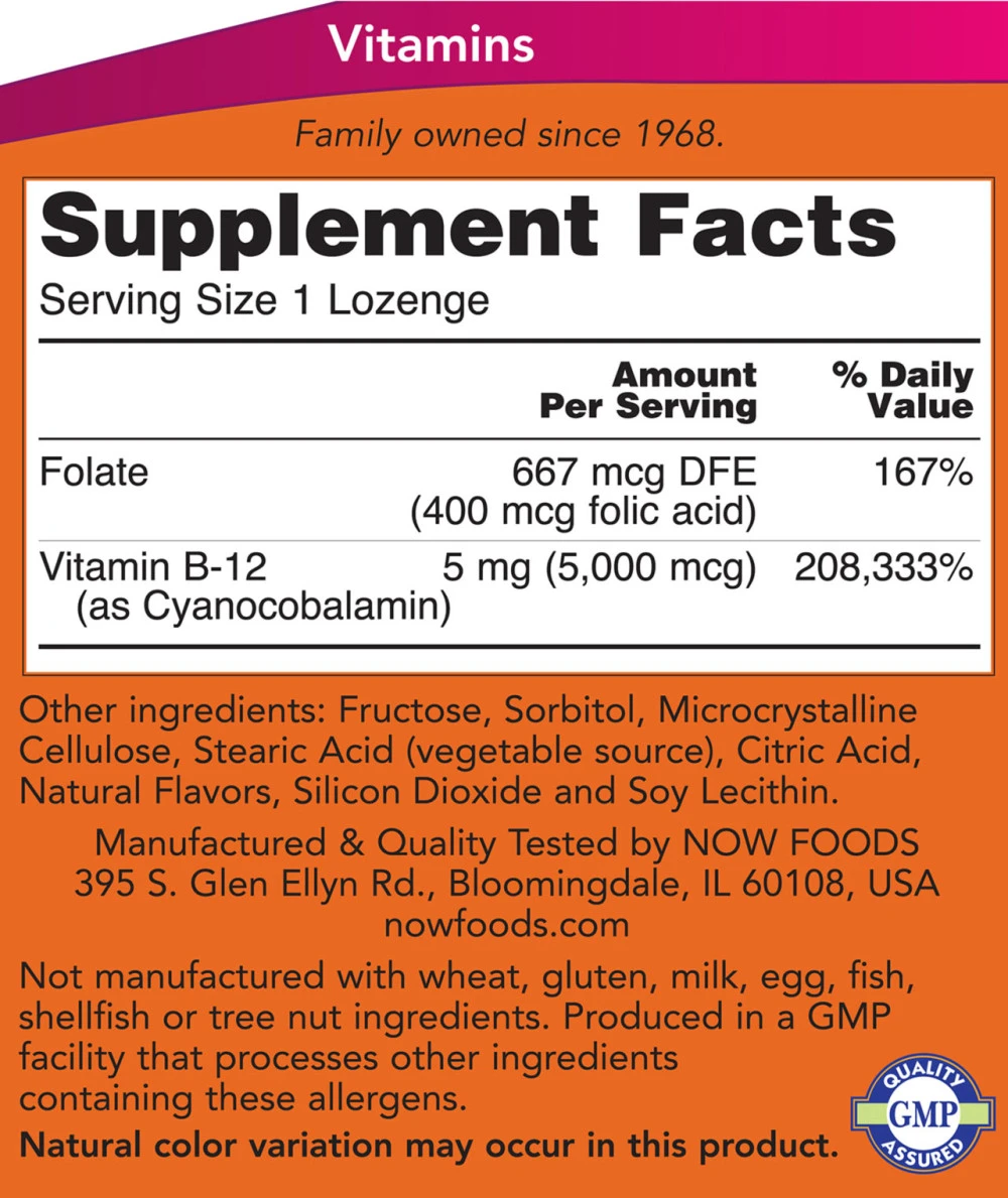 5000mcg - 60 lozenges